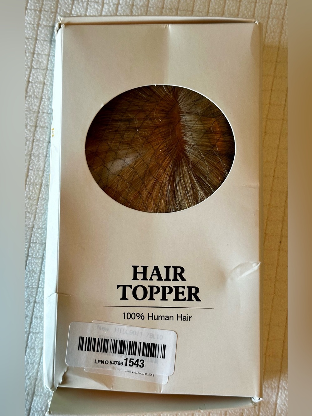 Blonde Human Hair Bangs Topper. Blonde #3. See photos  NEVER WORN.